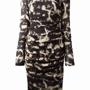 Nicole Miller Tie Dye knot dress